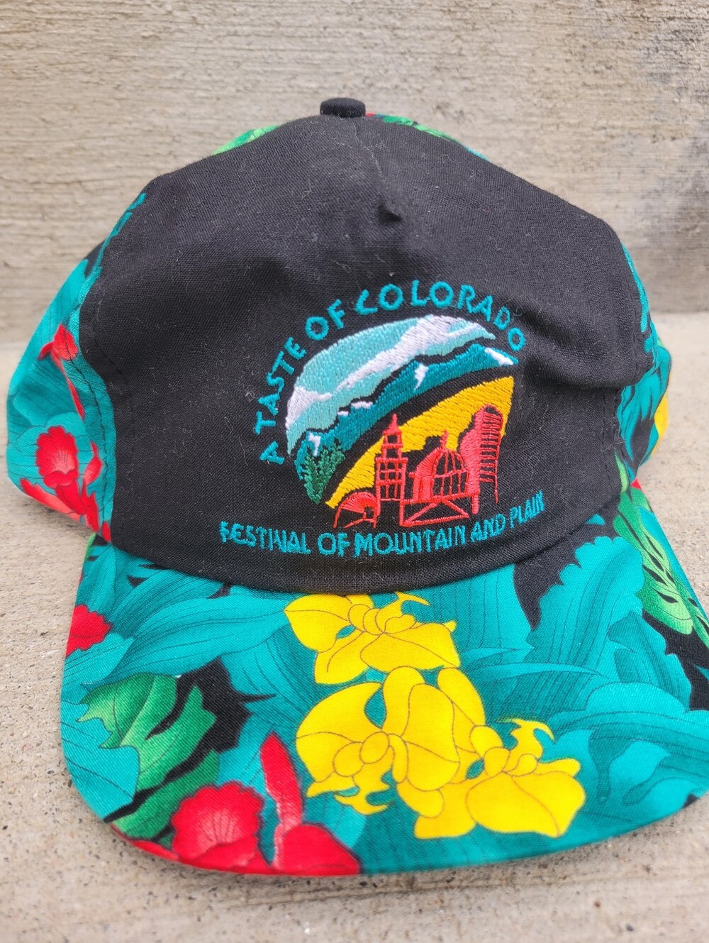 Taste of Colorado Vintage Hawaiian 6 Panel Hat Adjustable OS